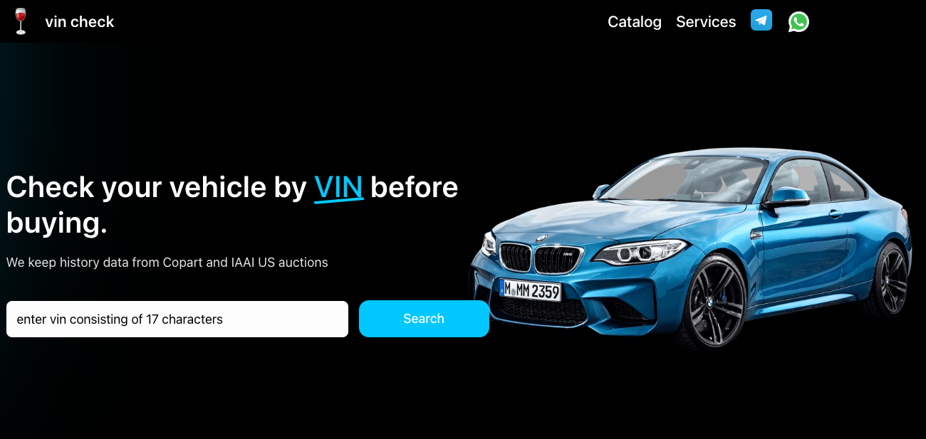 Vincheck.by Homepage - VINcut