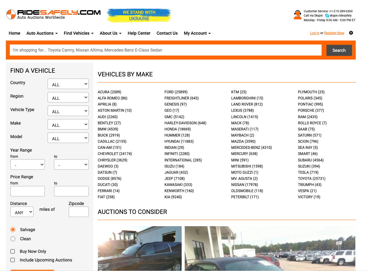 RideSafely Homepage - VINcut